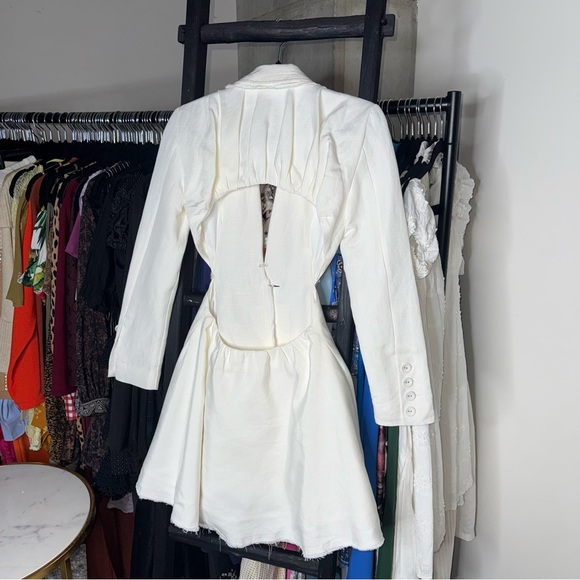 Aje Martino White Cut-Out Blazer Mini Dress - Picture 9 of 15